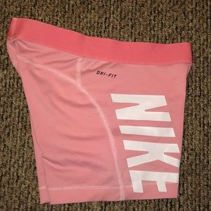 Pink nike pro DRI-FIT spandex